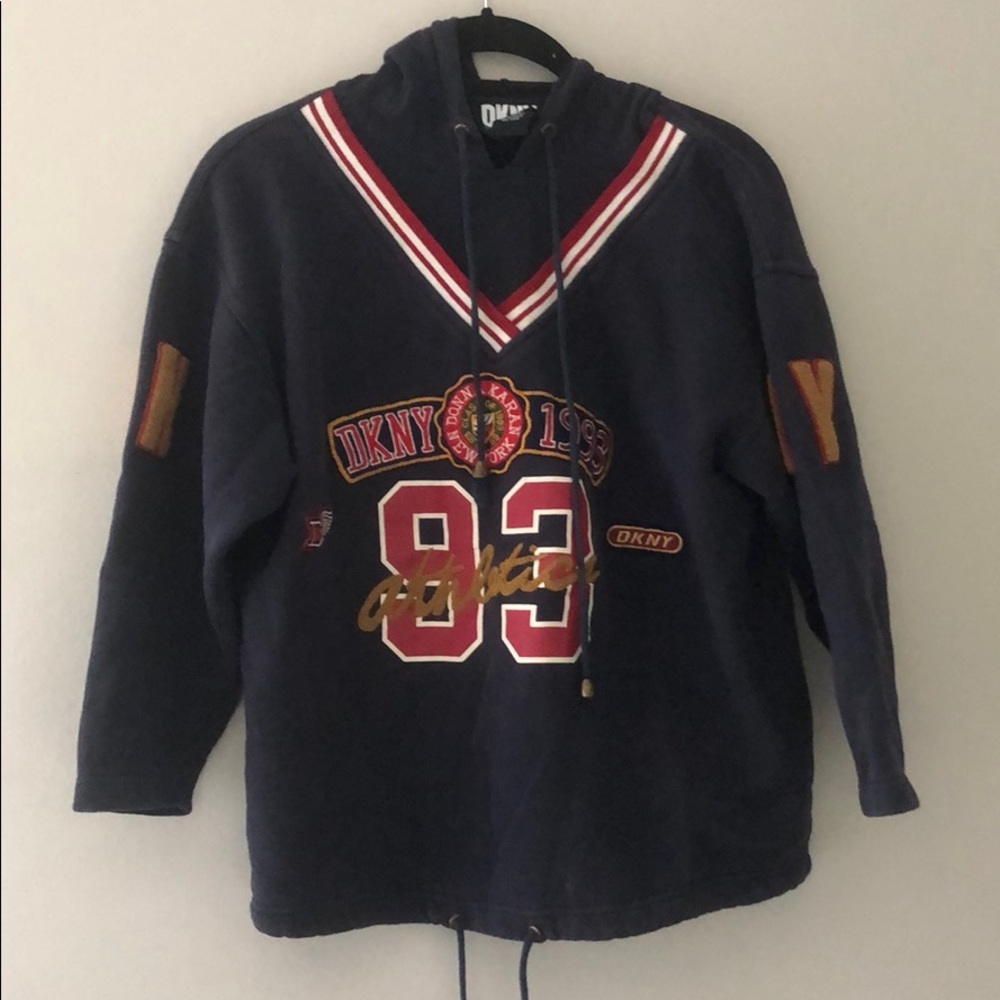 Vintage DKNY Athletic Navy Drawstring Top